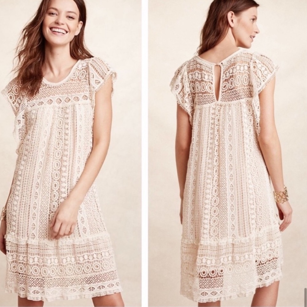 Anthropologie Maeve Crochet Dress
